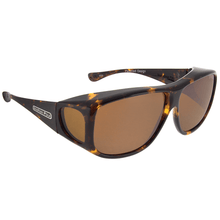 Load image into Gallery viewer, Fitover Sunglasses 'Aviator' Tortoiseshell - Amber Lens