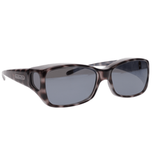 Load image into Gallery viewer, Fitover Sunglasses 'Dahlia' Black Cheetah - Grey Lens
