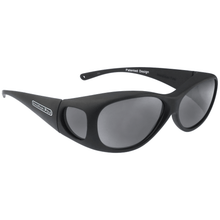 Load image into Gallery viewer, Fitover Sunglasses 'Lotus' Matte Black - Grey Lens
