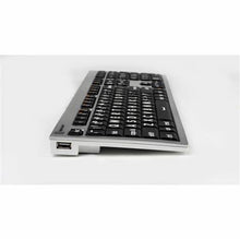 Load image into Gallery viewer, Mac Large Print ALBA Keyboard (White on Black)