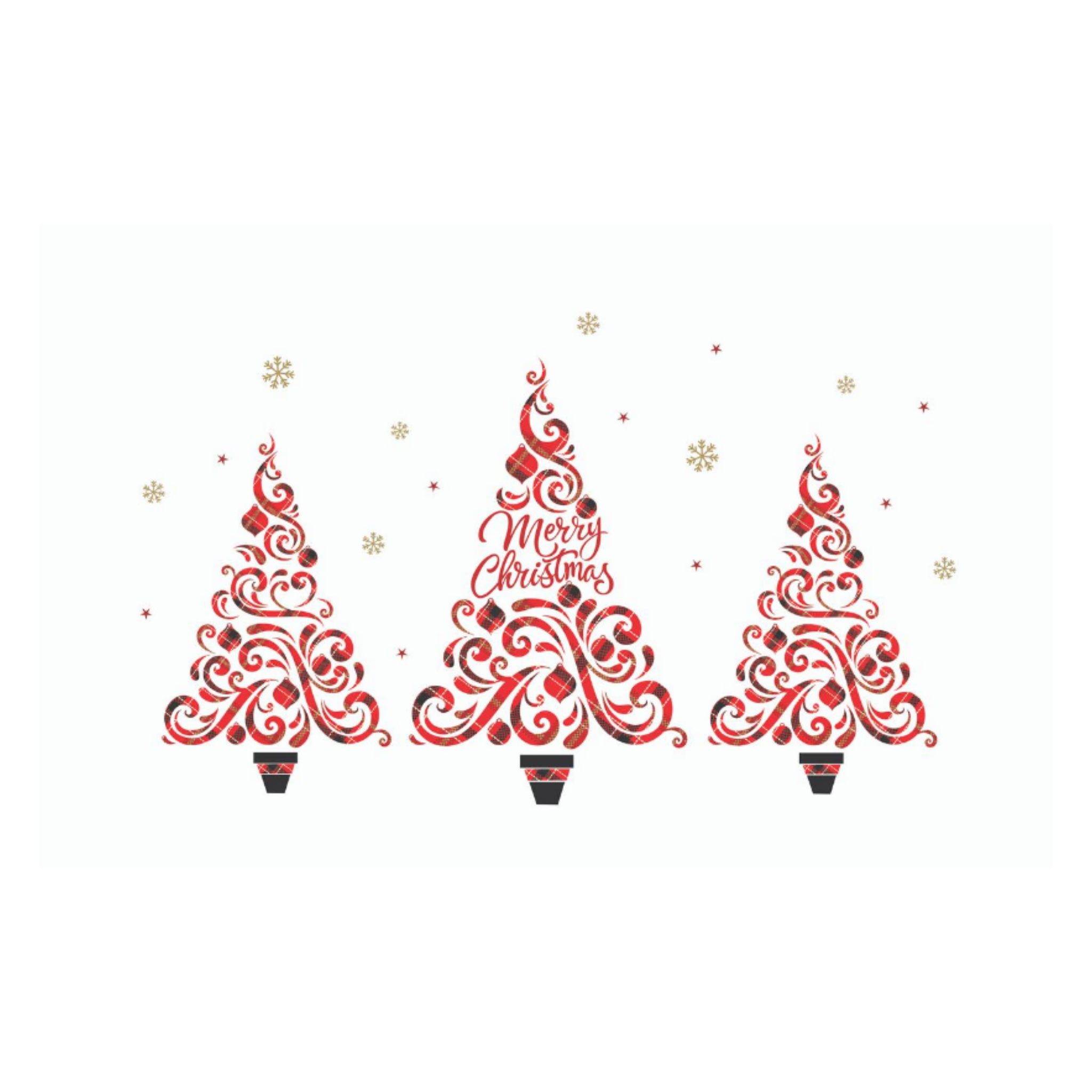 3 Christmas Trees I Modern Christmas Cards I Australia