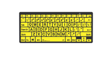 Load image into Gallery viewer, Windows Large Print Bluetooth Mini Keyboard (Black on Yellow)