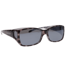 Load image into Gallery viewer, Fitover Sunglasses &#39;Dahlia&#39; Black Cheetah - Grey Lens
