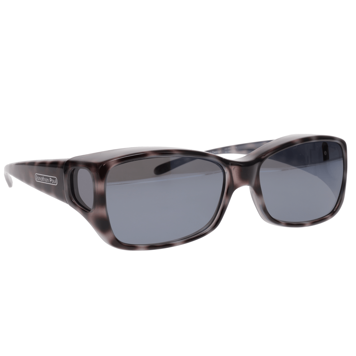 Fitover Sunglasses 'Dahlia' Black Cheetah - Grey Lens