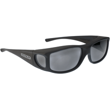 Load image into Gallery viewer, Fitover Sunglasses &#39;Jett&#39; Matte Black - Grey Lens
