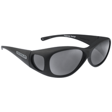 Load image into Gallery viewer, Fitover Sunglasses &#39;Lotus&#39; Matte Black - Grey Lens
