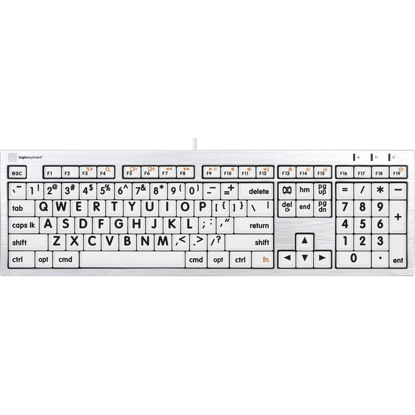 Mac Large Print ALBA Keyboard (Black on White)