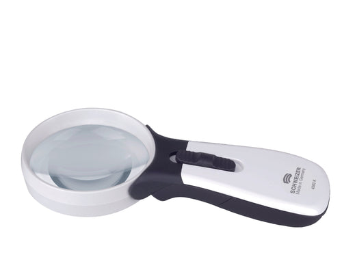 The complete ERGO-Lux i mobil set- 14X/56D, 35mm hand magnifier